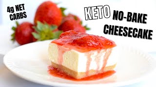 Keto No Bake Cheesecake  Easy Keto No Bake Cheesecake Recipe [upl. by Tutt376]