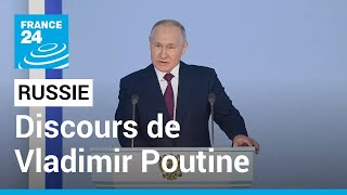 REPLAY  Discours de Vladimir Poutine devant la Nation • FRANCE 24 [upl. by Adamo474]