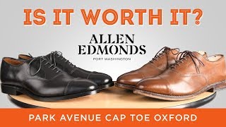 Allen Edmonds Park Avenue Cap Toe Oxford Is It Worth It  Iconic American Dress Shoe [upl. by Jamin]