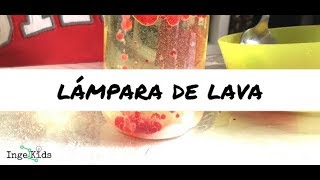 Lámpara de lava sin pastilla efervescente  Experimento densidad [upl. by Amsirac]