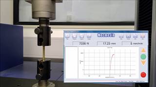 Ultimate Tensile Strength UTS Test Demonstration [upl. by Kyne]