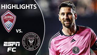 MESSI SCORES IN RETURN 👀 Colorado Rapids vs Inter Miami  MLS Highlights  ESPN FC [upl. by Augustina]