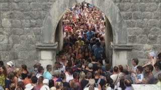 Croatian city of Dubrovnik overwhelmed by mass tourism [upl. by Bartlett]