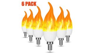 LED Flame Effect Light BulbE12 2W Flickering Flame Light Bulbs [upl. by Elocan]