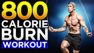 800 Calorie Burn At Home Jump Rope Workout [upl. by Navek]