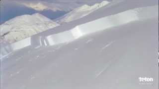 Skier Triggers Giant Avalanche [upl. by Aniale]