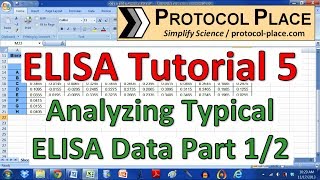 ELISA Tutorial 5 Preparing ELISA Data in Excel for Analysis with GraphPad Prism [upl. by Noryb]