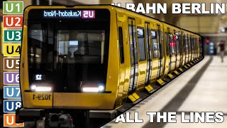 🇩🇪 All the Lines  Berlin UBahn  Berlin Metro 2021 4K [upl. by Hannavas]