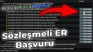 SÖZLEŞMELİ ER NASIL BAŞVURU YAPILIR [upl. by Ddot711]