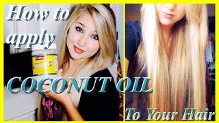 ♔ How to Apply COCONUT OIL ♔  Grow Long Healthy Hair and Repair Damaged Hair [upl. by Aviv]