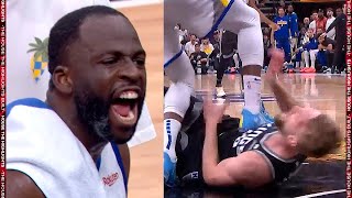 Draymond Green stomps on Domantas Sabonis EJECTED 😮 [upl. by Valtin629]