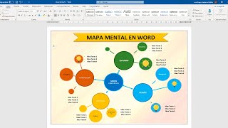 Como hacer un MAPA MENTAL en WORD [upl. by Gleeson564]