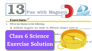 Fun With Magnets  Exercise Solutions  Class 6 Science  Chapter 13 [upl. by Ennovahs]