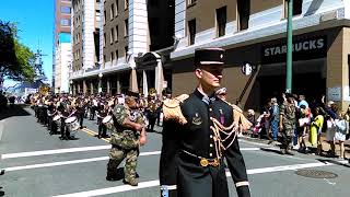 French Army Signals Band in Virginia Tattoo NATO Parade 2019 [upl. by Perkoff]