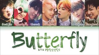 BTS  Butterfly Color Coded Lyrics EngRomHan가사 [upl. by Benis]