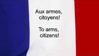 quotLa Marseillaisequot  France National anthem French amp English lyrics [upl. by Osbert599]