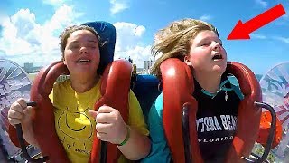 Girls Passing Out 6  Funny Slingshot Ride Compilation [upl. by Einnahpets]