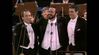 The Original Three Tenors  Carreras Domingo Pavarotti in Concert Rome 1990 [upl. by Lj102]