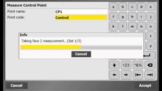 Trimble SCS900 Measuring Control Point Using Total Station [upl. by Aynas]