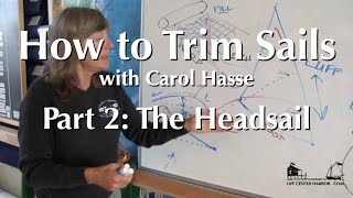 How to Trim Sails with Carol Hasse Part 2 – The Headsail [upl. by Dynah]