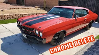 APPLYING VINYL STRIPES FROM PHOENIX GRAPHICS ON 70 CHEVELLE [upl. by Namrehs]