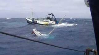 SINKING YACHT IN THE NORTH SEA [upl. by Nallac]