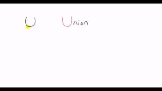 Probability notation AB A U B A ∩ B [upl. by Cerracchio]