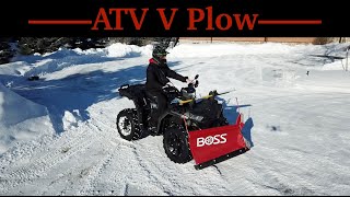 Boss ATV V Plow [upl. by Urbano]