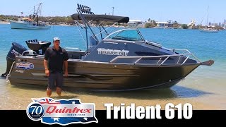 Boat Reviews on the Broadwater  Quintrex Trident 610 [upl. by Johnsson]