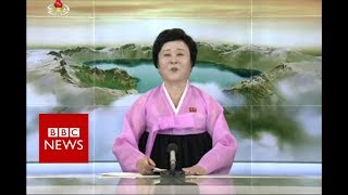 North Koreas announcement  BBC News [upl. by Atiuqin]