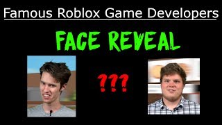 Famous Roblox Game Developers  Face Reveal [upl. by Ardrey142]