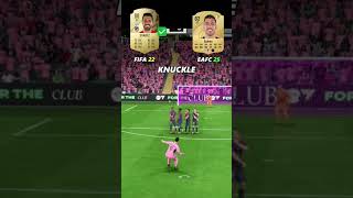 Fifa 22 vs FC 25 [upl. by Yelime]