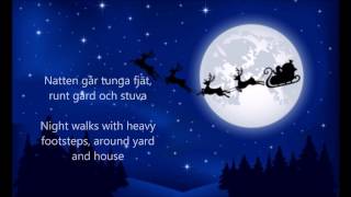 Natten går tunga fjät Sankta Lucia  ENGLISH TRANSLATION [upl. by Nauqram]