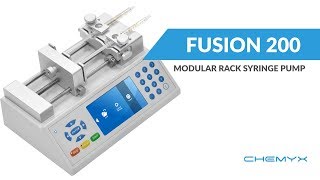 Chemyx Fusion 200 Syringe Pump [upl. by Eiramlatsyrc157]