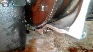 how to bolt torque converter to flywheel after bucking tranny and motor together [upl. by Bakemeier]