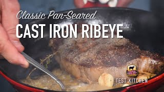 Make a Classic PanSeared Ribeye Steak Recipe [upl. by Louis686]