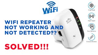 SOLVED WIFI REPEATER NOT WORKING NOT DETECTED WLAN LED NOT BLINKING OR WIFI REPEATER DISABLED [upl. by Anauqed]