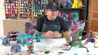 APRENDIENDO DE ARTESANIAS MEXICANAS ALEBRIJE Y TONA [upl. by Cohlette230]