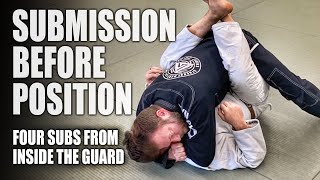 Submission Before Position  JiuJitsu Rule Breakers Inside The Guard [upl. by Aihsram]