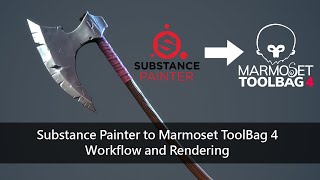 Substance Painter to Marmoset Toolbag 4 Workflow and Rendering [upl. by Ellesij]