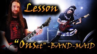 Guitar Lesson  Onset Instrumental  BANDMAID [upl. by Bicknell]