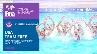 USA 🇺🇸 Tremendous Team Free Routine  FINA Artistic Swimming World Series 2021 [upl. by Berti]