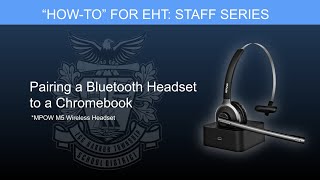 Pairing a Bluetooth Headset to your Chromebook MPOW M5 [upl. by Hall]