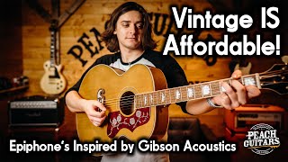 Epiphones Greatest Acoustics Yet The New Inspired by Gibson Range DELIVERS [upl. by Westfahl]