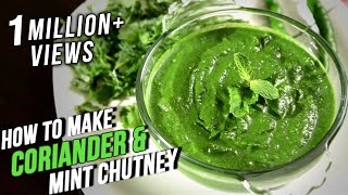 How To Make Coriander Mint Chutney  Easy Recipe By Ruchi Bharani  Basic Cooking [upl. by Perice]