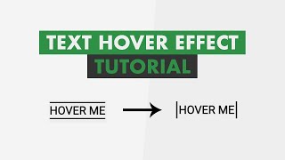 Awesome Text Hover Effect Using Only HTML amp CSS [upl. by Atirehgram]