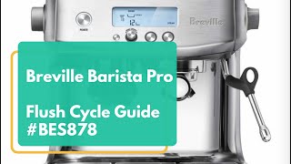 Breville Barista Pro Flush Cycle Guide model BES878 [upl. by Weir958]