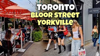 Toronto Downtown Bloor St And Yorkville Village Walking Tour Toronto Canada 4K [upl. by Immanuel]