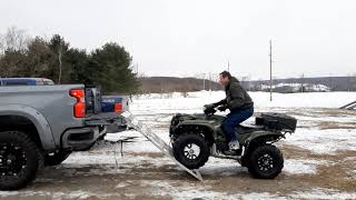 Loading ATV in lifted truck [upl. by Dayle]