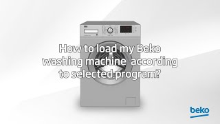 How to use washing machine programs  by Beko [upl. by Amorette]